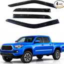 Vent deflectors Window Visors Tape-On Fit 2016-2023 Toyota Tacoma Accessories Double Cab-4pcs Rain Guards,2016 2017 2018 2019 2020 2021 2022 2023