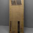 SONGMICS Shoe Rack, 8-Tier Shoe Organizer, Metal Rack for Garage, Set of 2, 4-Tier Stackable Shelf, with Adjustable Flat or Angled Shelves, 32-40 Pairs, Cappuccino Beige ULMR008L01