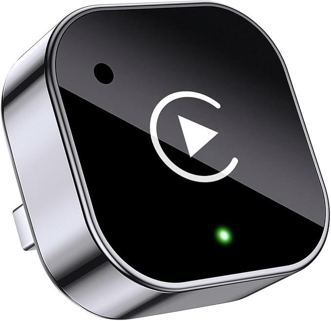 2026 Upgraded Wireless CarPlay Adapter& Android Auto Adapter, Mini&Stable CarPlay Wireless Dongle for iOS 10 Android 11 and Above(Black)