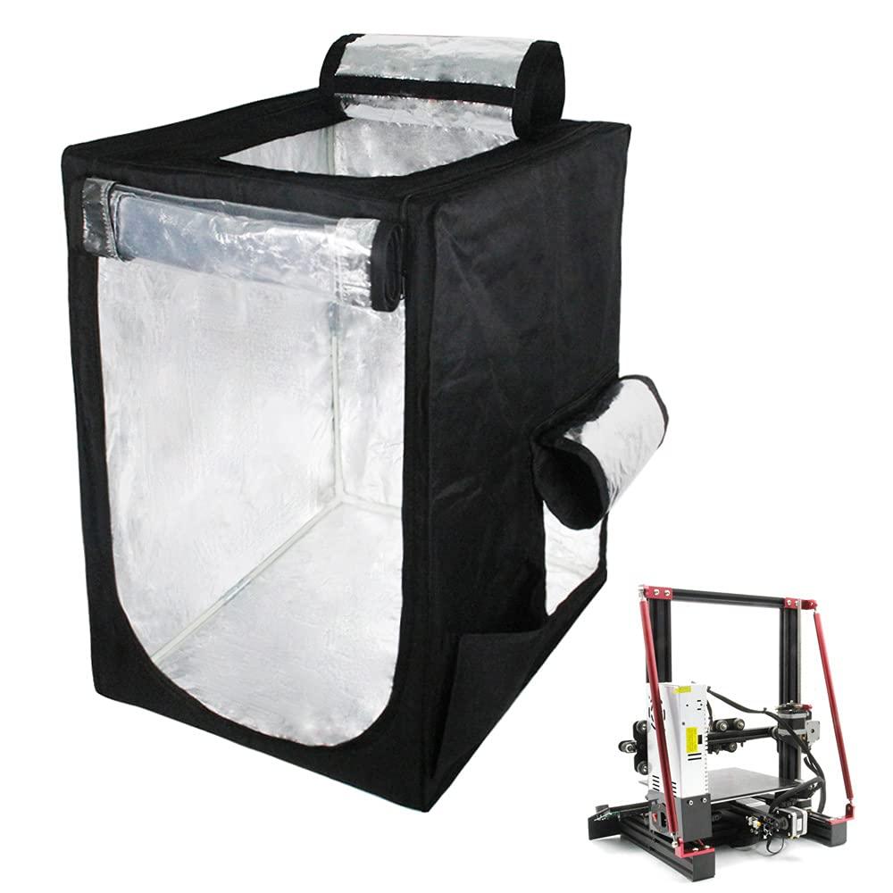 Zeberoxyz 3D Printer Warm Enclosure,3D Printer Covers,Folding shed,Constant Temperature Dustproof, Fireproof Heating Tent, Noise Reduction for 3D Printer Ender3/Ender 3 pro-18.9x23.6x28.3inch