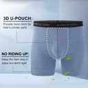 BAMBOO COOL Men's Ultra Breathable Underwear,No Riding Up Boxer Briefs with ComfortFlexible Waistband,Multipack (18-multicolor (7 Pack))