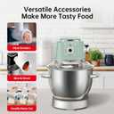 Hauswirt Stand Mixer 5.3QT XL Large, 4.5" LED Touch Screen Electric Household Stand Up Mixer, Standing Mixer 11-Speed, Dough Cake Bread Mixer Lake Green