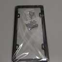 2PCS Premium License Plate Frames Matte Black Rustproof Aluminum Licence Plate Holder,Universal Car Protect Frame for Women and Man with Screw Caps