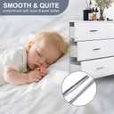1 Pairs 21 Inch Soft Close Undermount (Bottom Mount) Drawer Slides,Concealed Drawer Runners with Mounting Screws,Locking Device and Brackets 85 lb Load Capacity 21" 2pcs