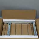 Pull Out Cookie Sheet Organizer for Cabinet, Pan and Pot, Cutting Board, Bakeware, Tray Organizer Rack, Sliding Rack- Heavy Duty, Adjustable Divider Width, 10" W x 22" D x 11" H, Chrome