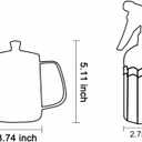 OFFIDIX Watering Can for Indoor Plants Long Spout Metal Stainless Steel 21 oz Small Watering Can with 14 oz Glass Plant Mister Spray Bottle for Plants Bonsai