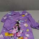 Long Sleeve and Pants Girls Set Cartoon Shirt Set Kids Casual Outfit Fashion Playwear Clothes (6-7 Years, Dark Purple)