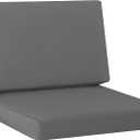 Idee-Home Outdoor Chair Cushions for Patio Furniture, Outdoor Seat Couch Cushion, Waterproof Hampton Bay Deep Seat Replacement Cushions for Garden Lawn Backyard Deck, 28.5 x 28.5