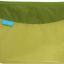 pack all Water-resistant Material Zipper Pouch, Mesh Zipper Bag for Storage, Travel, Office (Large, Green)