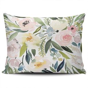 Pillowcases Decorative Colorful Watercolor Floral Home Sofa Boudoir Size 12x16 Inches Pillow Covers Cushion Case Two Sided Design Printed (Set of 1), Multi 03