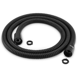 Shower Hose 59-Inch Extra Long Shower Hose-Replacement-PVC Encapsulated Stainless Steel Core,Rust-Resistant &No Teflon Tape Needed,Flexible&Kink-Resistant for Handheld Shower Heads Pets,RV Black