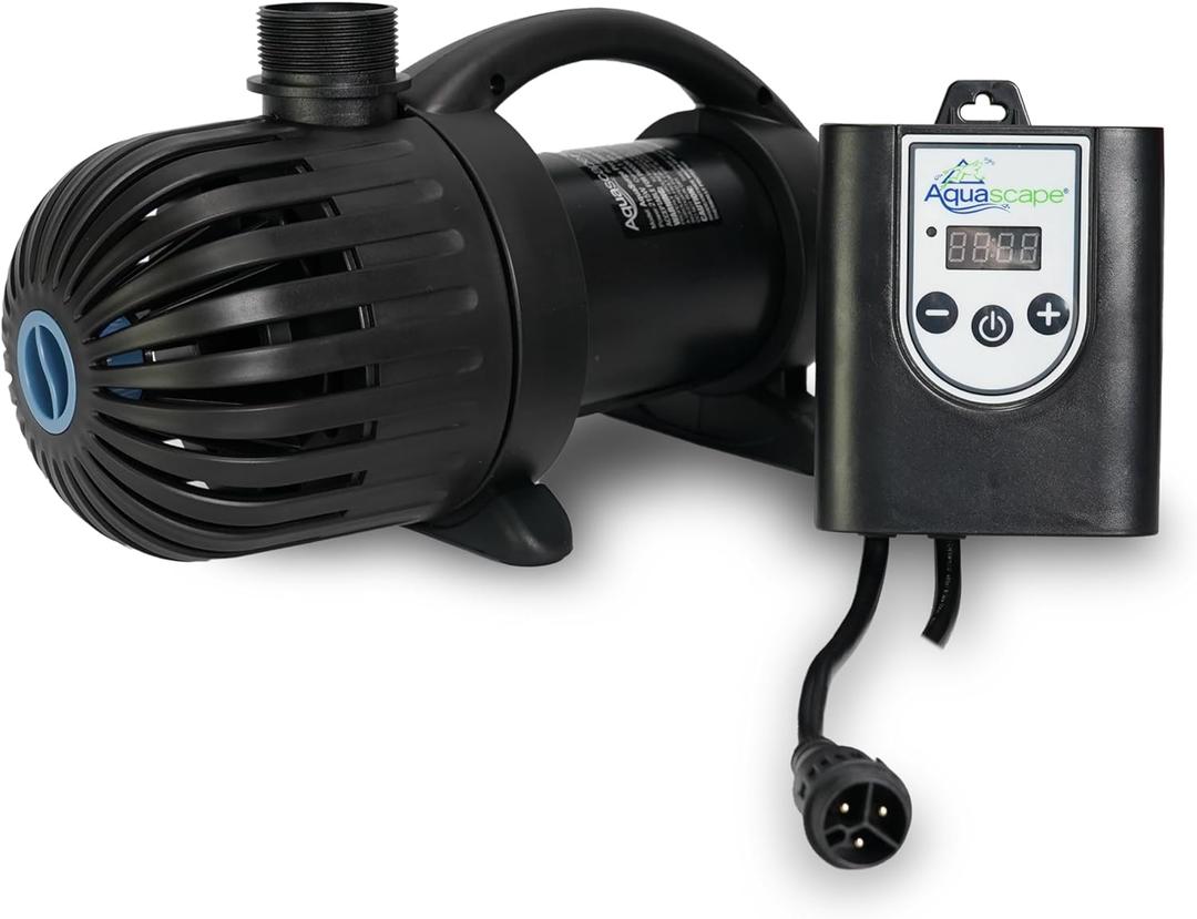 Aquascape 45010 AquaSurge PRO 4000-8000 GPH Water Pump Asynchronous, Smart Control App Ready, Black