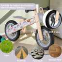 Udeas Wooden Balance Bike, Gray