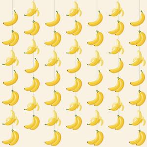 8 Pcs Banana Hanging party Decoration Banana Yellow Garland Banner Fruit Hanging Paper Cutouts Banner for Birthday Party Baby Showers Fruit Themed Decoration Supplies