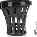 ONE.K.S Motorcycle Cup Holder Universal Drink Mount Handlebar Water Bottle Holder Durable PC Material, Fit for Fat Bob, Low Rider, Deluxe, Dyna, XL1200 Models, GL1800 F6B (Black, 105mm)