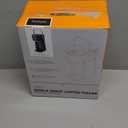 Single Serve One Cup Coffee Maker, for K Cups and Grounds, Mini Coffee Maker with Portable Handle, 6 to 12 Oz Brew Size, for Travel, Camping, Office, RV and Dorm, 120V, Black and Gold