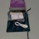 Mocado Compact LED Magnifying Travel Makeup-Mirror - 4 inches 1X/10X Magnification Small Hand Pocket Dimmable Double Sided USB Rechargeable Touch Screen, Portable Tabletop Cosmetic (Black)