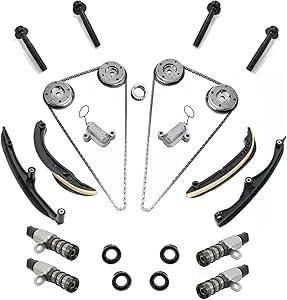 NEW Timing Chain Kit w/Tensioner Phaser Compatible with Ford F150 Expedition Compatible with Lincoln Navigator V6 3.5L Turbo 2017-2023, HL3Z6268A HL3Z6L266A ML3Z6C525A HL3Z6B274A HL3Z6K255B