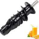 Juicer Replacement Part Black Auger for Omega Masticating Single Ultem Gear, PSCREW846 Compatible with omega NC800 NC900 8004 8006 Juicers