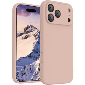 FireNova Magnetic for iPhone 17 Pro Max Case, Compatible with MagSafe, [Integrated Silicone Camera Control Button] [Camera Protection] Anti-Scratch Microfiber Lining Phone Case, 6.9", Pinksand