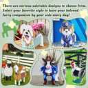 Officer-Style Dog Planter, Cute Animal Shape Flower Planters, Plant Pots for Indoor/Outdoor Garden Decor, Unique Gifts/Souvenirs for Pet Lovers (Officer-Style Dog)