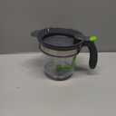 Fat Separator With Bottom Release, 4 Cup Gravy Separator for Cooking with Oil Strainer, Kitchen Gadgets Grease Separator Packaged with a 3-in-1 Multifunctional Peeler (Green)