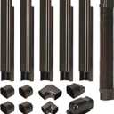 HOXHA 3" W 10Ft L Brown Line Set Cover Kit for Mini Split Air Conditioners Decorative PVC Slim Line Cover for Central AC & Heat Pumps Systems Tubing Cover