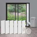 Daisypower Sliding Door Kit for Portable Air Conditioner,Adjustable Seal Panels for Portable AC Hose,Up to 90 Inch,6 Plates (5in)
