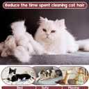 QBLEEV Sticky Hair Cat Clothes, Soft Cat Pajamas for Cats Only, Prevent Lost Fur Kitten Sweater Onesie, Stretchy Recovery Suit for Female Male Cats After Surgery Daily Wear, Burgundy, XS
