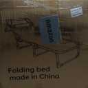 Heavy Duty Camping Cot for Adults with Mattress, 10-Leg Portable Folding Cot Bed, Extra Stable Sleeping Cot for Camping, Travel, Tent & Indoor Guest Use, 500 lbs Capacity
