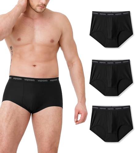 LAPASA Men's Quick Dry Travel Underwear, Terraversal Series Mesh Breathable Trunks/Boxer Briefs/Boxers  3 Packs, Size Small
