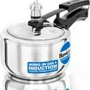 Hawkins 1.5 Litre Pressure Cooker, Stainless Steel Inner Lid Cooker, Induction Cooker, Small Cooker, Silver (HSS15)