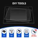 (2 Pack) 20" x 24" Plexiglass Sheets 1/4 inch Thick (6mm), Clear Acrylic Sheets Panel Cut to Size Plexiglass Acrylic Board, Cut with Engraver, Power Saw or Hand Tools, No Laser Cut.