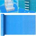 18"x36" Swimming Pool Ladder Mat Pool Ladder Pad with Non-Slip Texture Protective Pool Step Mat Vinyl Pool Liner for Above Ground Swimming Pool Steps Liner Compatible with Pool Ladders Stairs