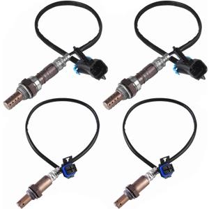 Oxygen Sensor Upstream and Downstream Fits for Chevy Tahoe Silverado Suburban 1500 2500 3500 HD, for GMC Sierra Yukon XL, for Cadillac Escalade ESV EXT, O2 Sensor Replace 234-4018 234-4337 4Pcs