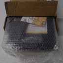 Corner Bread Box for Kitchen Countertop - New 2025 Airtight Design - Extra Large, Double Layer Black BreadBox, Vintage Storage for Homemade Bread, Under Cabinet Organizer