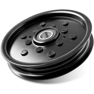 AM106627 Idler Pulley for John Dee re Mower - AM121602 Flat Idler Pulley Fit for John Dee re LT133 LT160 F725 X320 GT235 LT155 GT225 Scotts Z445 Z425 Lawn Mower Tractor with 42C 48 48C Deck