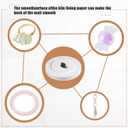 Tujoe 1 Pcs Large Microwave Kiln with 50 Pcs Kiln Paper Professional Glass Jewelry DIY Tools Pottery Kit for Home Use Glass Fusing Melting Jewelry Making Fuseworks Beginners