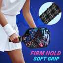 niupipo Pickleball Paddles Set of 2/4, USAPA Approved Lightweight Pickleball Rackets, Durable Fiberglass Surface with Polypropylene Honeycomb Core, Cushion Grip and Carry Bag (Blue & Purple)