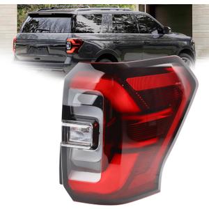 Right LED Tail Light Black Trim Fit For 2022-2024 Ford Expedition Limited/Platinum Right Passenger Side Rear Tail Light Rear Lamp Replacement For NL1B-13B504-BD N11Z13404B