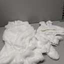 XSDZSWQY Kids Easter Bunny Costume Rabbit Animal Plush Set Onesie for Child Christmas Halloween Cosplay Onepiece. (6-7Years, White)