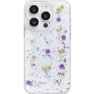 Abbery for iPhone 13/14/15 Case Clear Cute with Planet Design Bling Glitter Twinkle Sparkle Stars Moon Space Theme Soft TPU Aesthetic Shockproof Slim Protective Women Girl's Unique Phone Cover