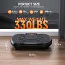 Vibration Plate Exercise Machine, Lymphatic Drainage Machine for Weight Loss, Full Body Workout Vibrate Fitness Platform, Helps Toning Shaping Wellness Home Gyms Workout - Max User Weight 330lbs