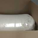 Asuprui Pouf Ottoman Stuffed Round Modern Foam Filled Ottoman Foot Rest Poufs for Living Room Chair Decorative Boho Foot Stool for Wedding Christmas Party (Light Brown)