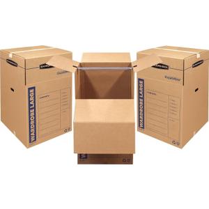 Bankers Box Tall Wardrobe Box 3 Pack, 24-in x 24-in x 40-in (7711001)