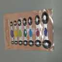 ChefAide Pack of 8 Stainless Steel Magnetic Measuring Spoons Set, Dual Sided, Stackable, Adjustable Teaspoon and Tablespoon Measure Spoon with Leveler, Kitchen Gadgets