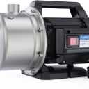 Aquastrong 1.6 HP Portable Shallow Well Pump Garden, 1320 GPH, 115V, Stainless Steel, Sprinkler, Water Transfer Draining Irrigation Pump, for Lawn or Garden