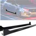 HECASA Side Skirts Compatible with 2012-2015 Honda Civic 4-Door Sedan Spoiler Extension Splitter Rocker Panels Pair Black