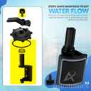 Replacement 4720 Diverter Valve 3-Pack with O-Rings Repair Kit Works with 1.5" and 2" Diverter Valves Compatible with 2 & 3 Port Gray Pool Spa Valves Durable Seals & Easy Install