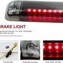 Tresound 3rd Third Brake Light for 1992-1999 Chevy C/K Suburban Yukon Tahoe, 1994-2001 Jimmy, 2003-2009 Hummer H2, 1994-2005 Blazer, 1996-2001 Bravada, LED High Mount Lamp Stop Light (Smoked)